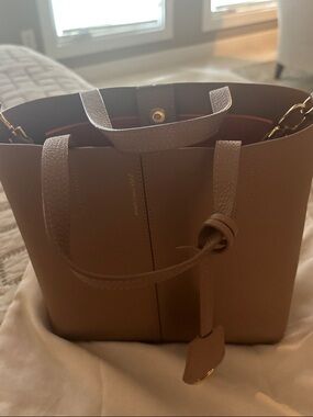 Maison de Sabre Small Soft Tote tan leather